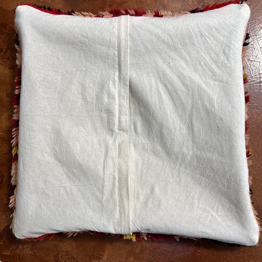 クッションカバーモロッコ絨毯40cmx40cm ふわふわウール