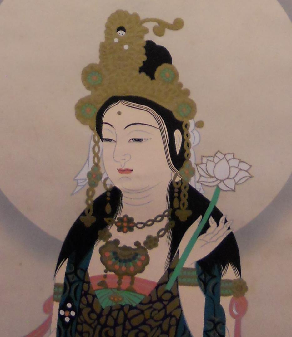 掛け軸 西國三十三ヶ所霊場巡拝 御寶印譜 絹本 希少 軸装 仏事 掛軸 美品