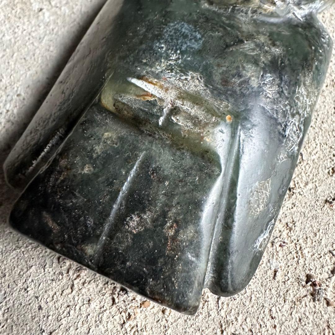 珍品　神官　遼西紅山文化　古玉細工彫　黒曜石　縁起物 　パワーストーン