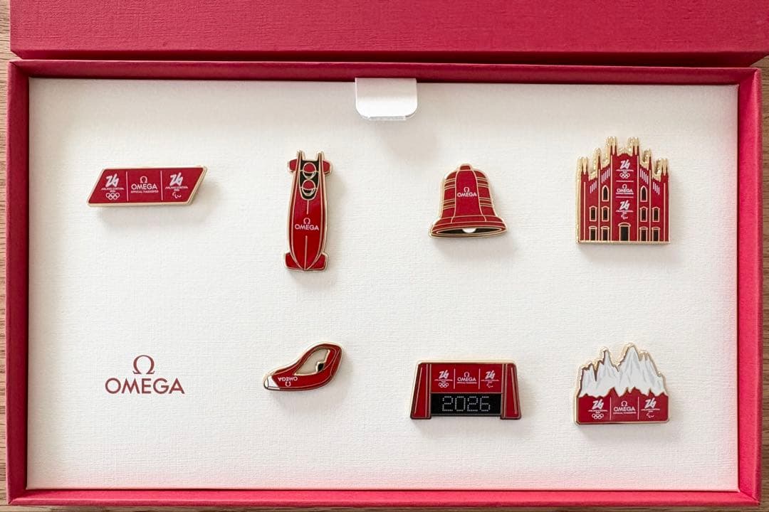 OMEGA オメガ 五輪2026 ピンバッジセット 非売品