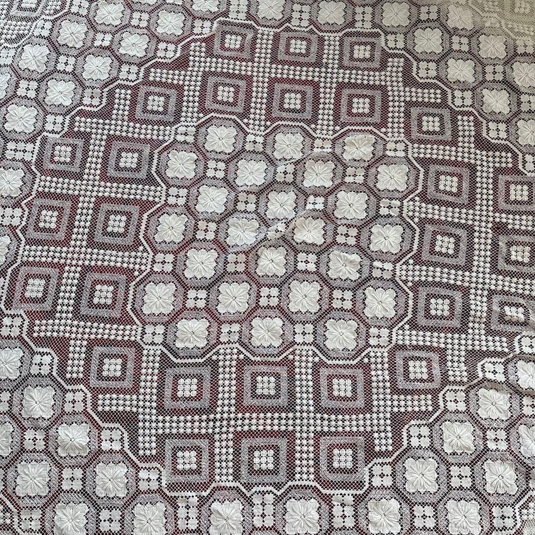 フランス　アンティーク　レース　テーブルクロス