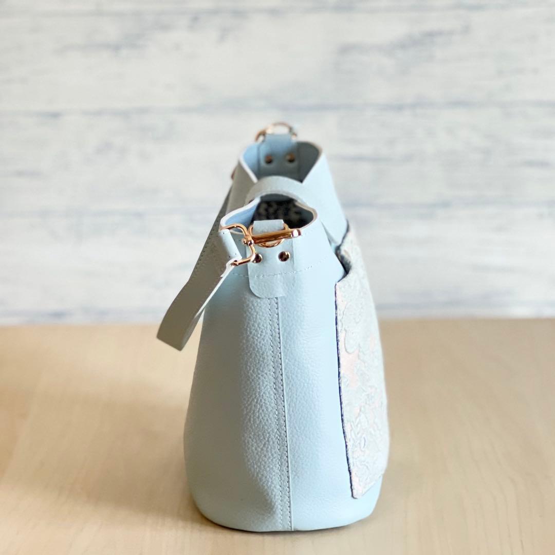 smile flower ワンショルダー本革バッグ　丸底　TB507-251