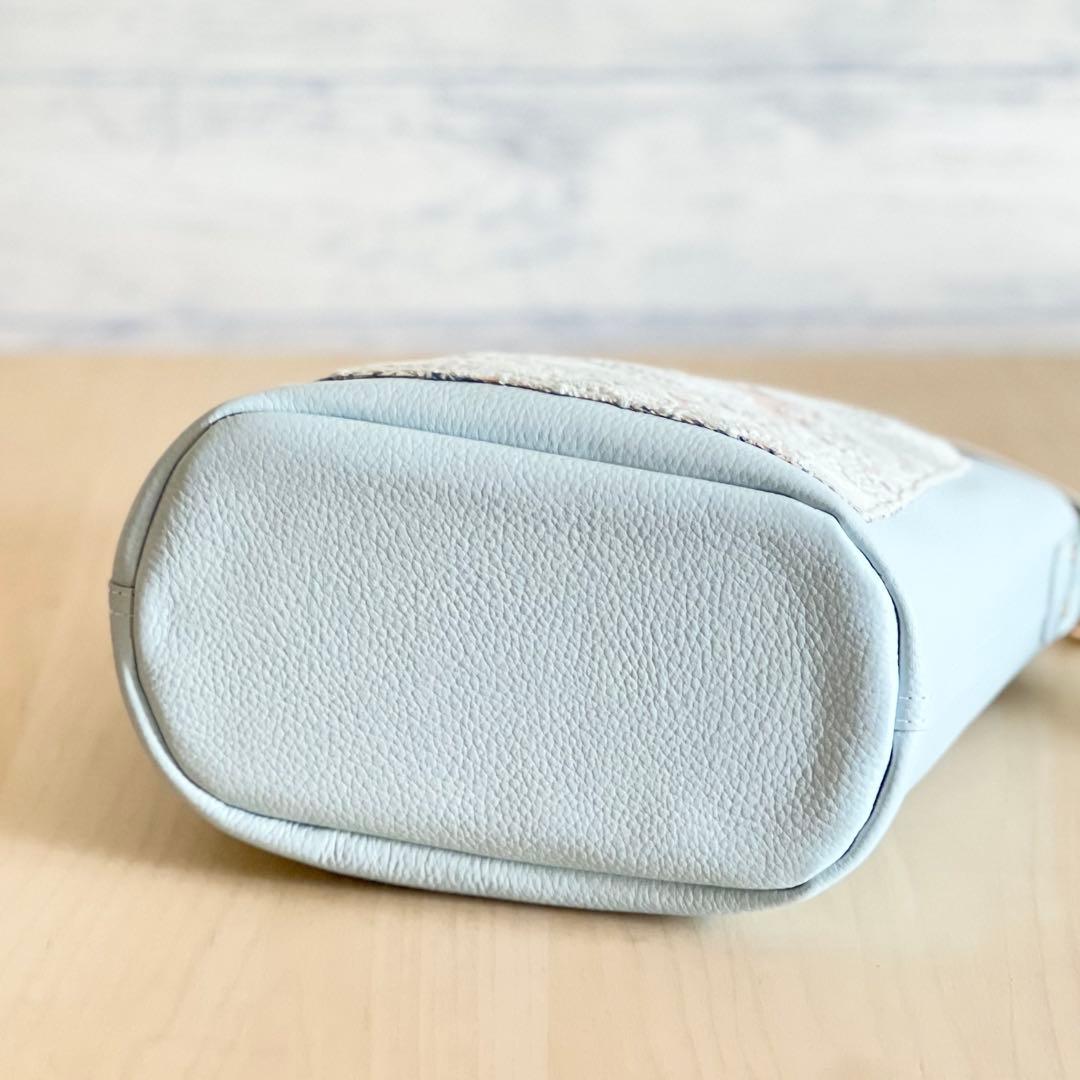 smile flower ワンショルダー本革バッグ　丸底　TB507-251