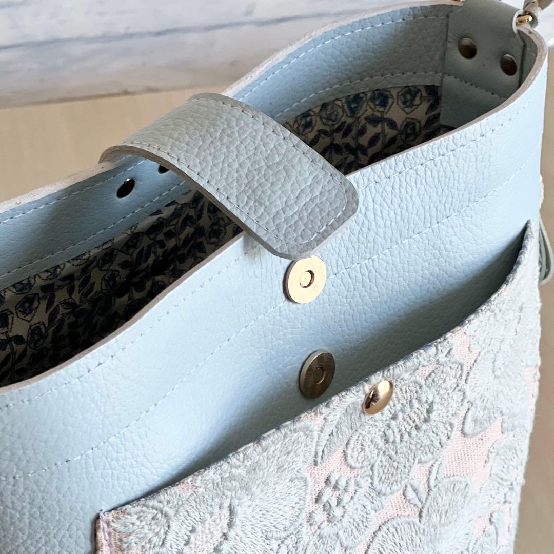 smile flower ワンショルダー本革バッグ　丸底　TB507-251