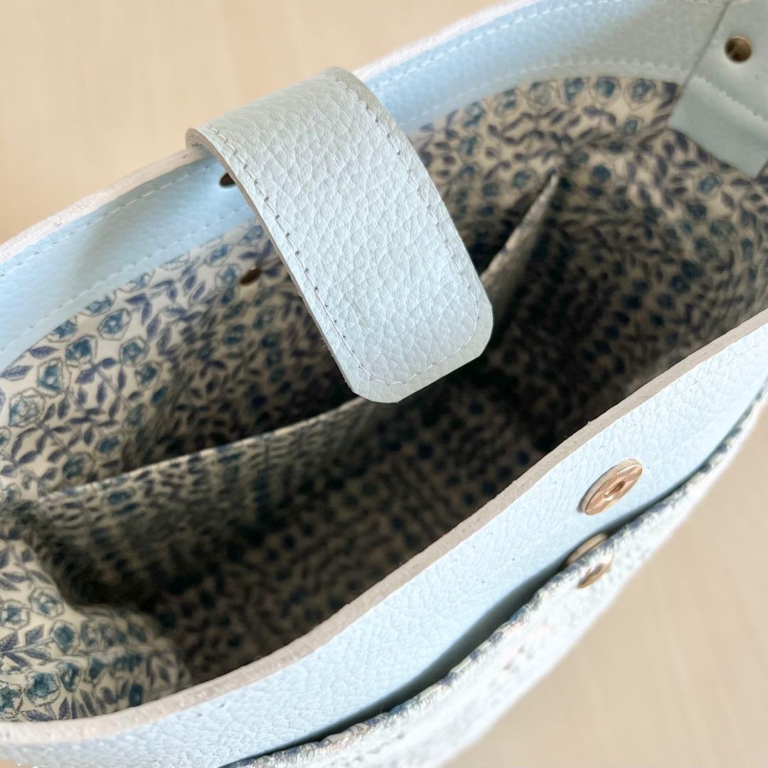 smile flower ワンショルダー本革バッグ　丸底　TB507-251