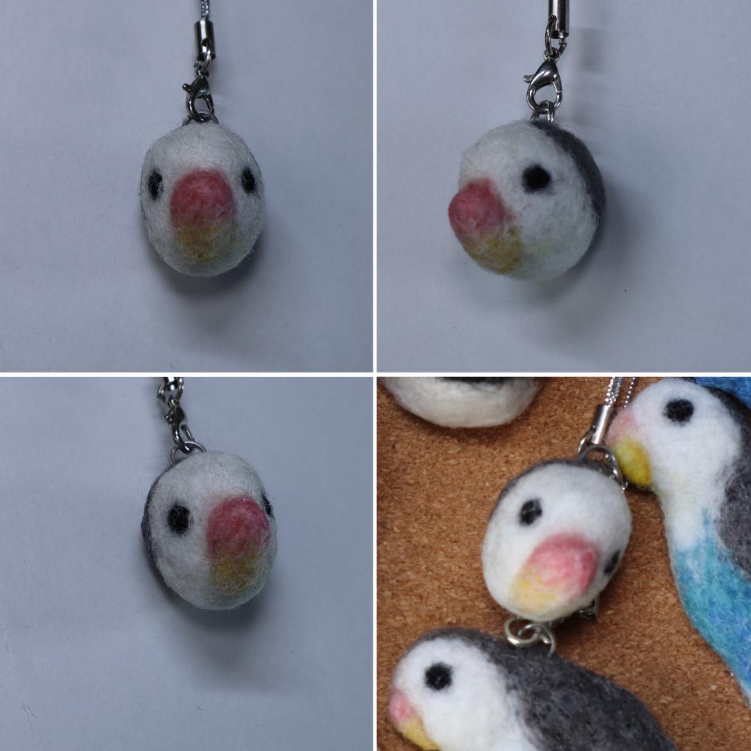 羊毛フェルト Yu様 ジャックラッセル&インコ ハンドメイド オーダー