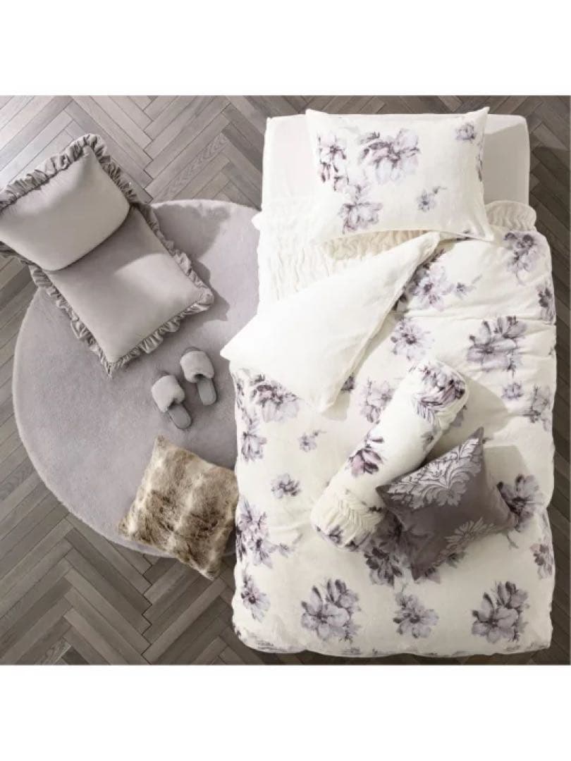 Francfranc★フルラール 掛け布団カバー＋枕カバー 花柄 フランフラン