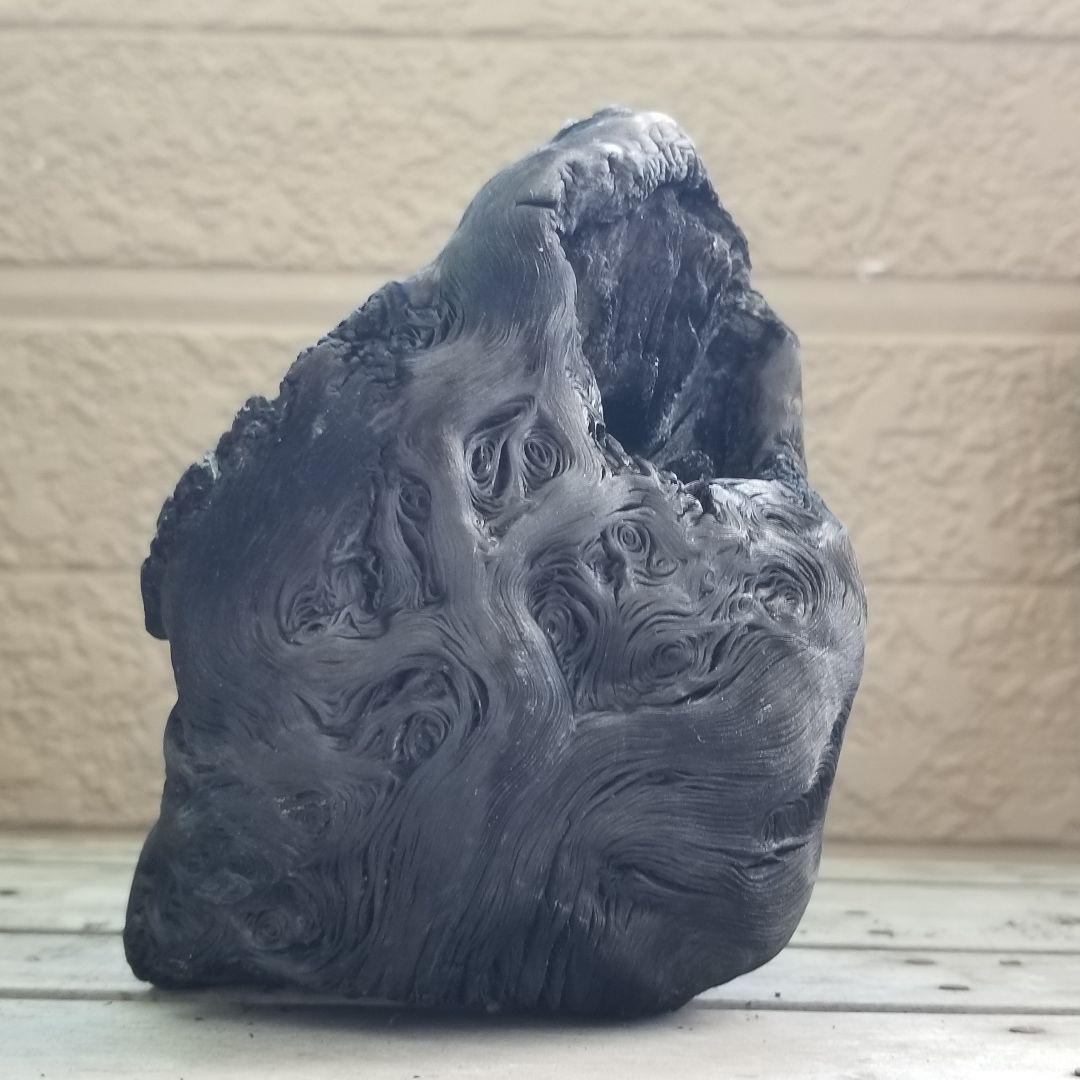 模様がキレイすぎる　紀州備長炭オブジェ　一点もの　希少