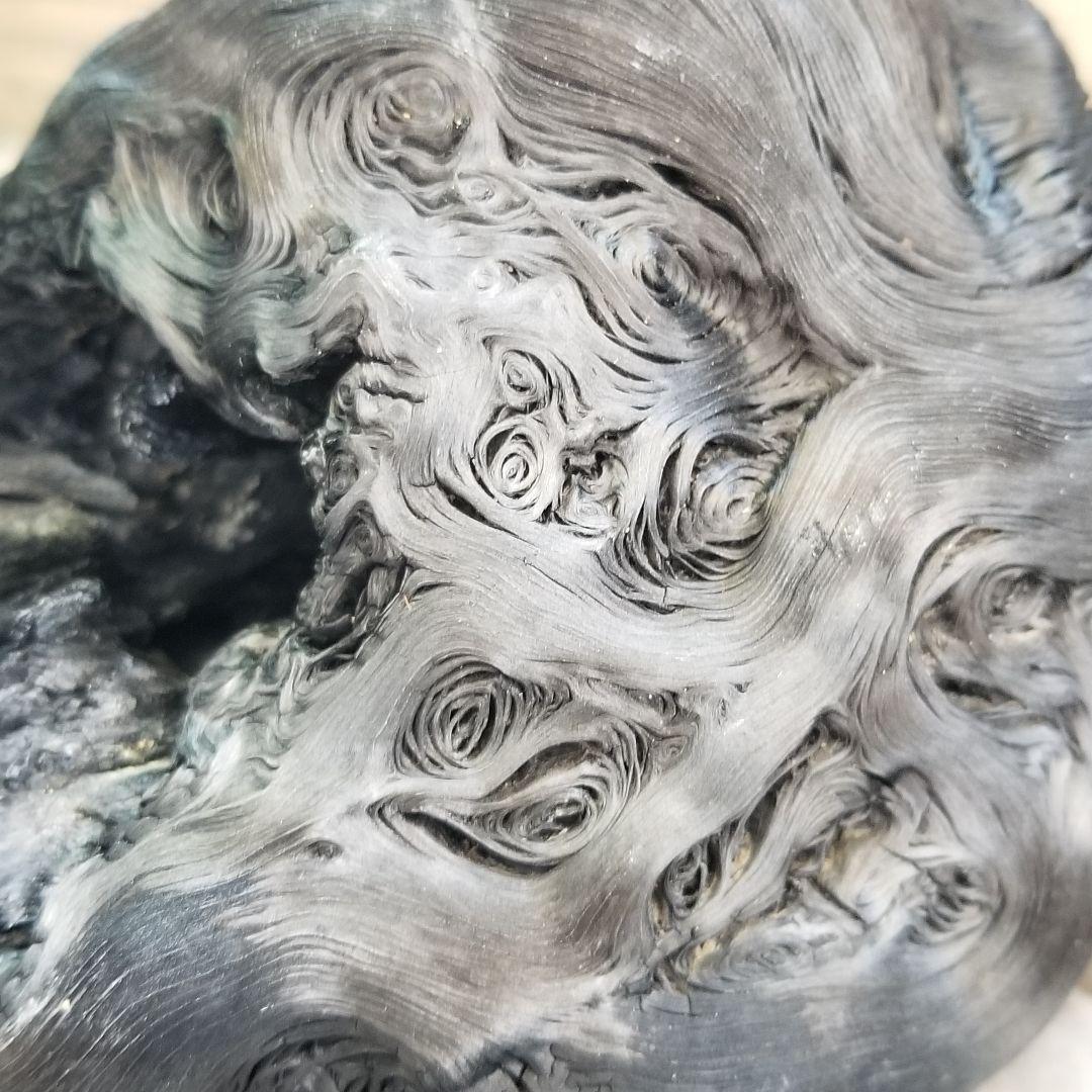 模様がキレイすぎる　紀州備長炭オブジェ　一点もの　希少