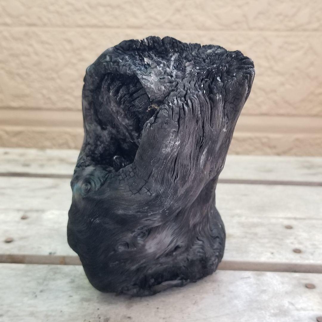 模様がキレイすぎる　紀州備長炭オブジェ　一点もの　希少