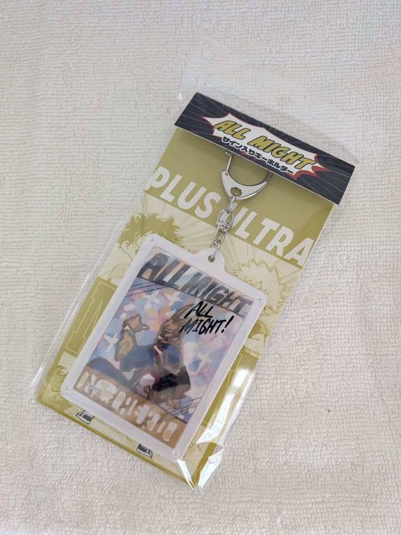 僕のヒーローアカデミア オールマイトのサイン入りキーホルダー