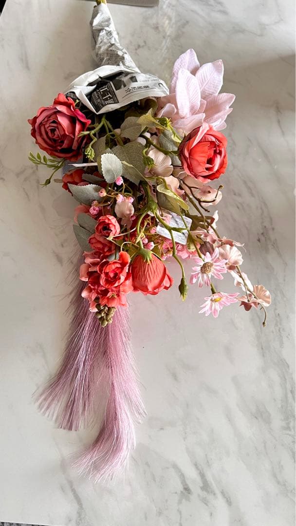 ダイソー¥200造花アレンジ。寄せ植えについて