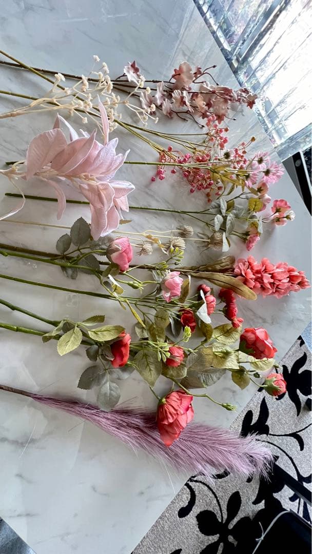 ダイソー¥200造花アレンジ。寄せ植えについて