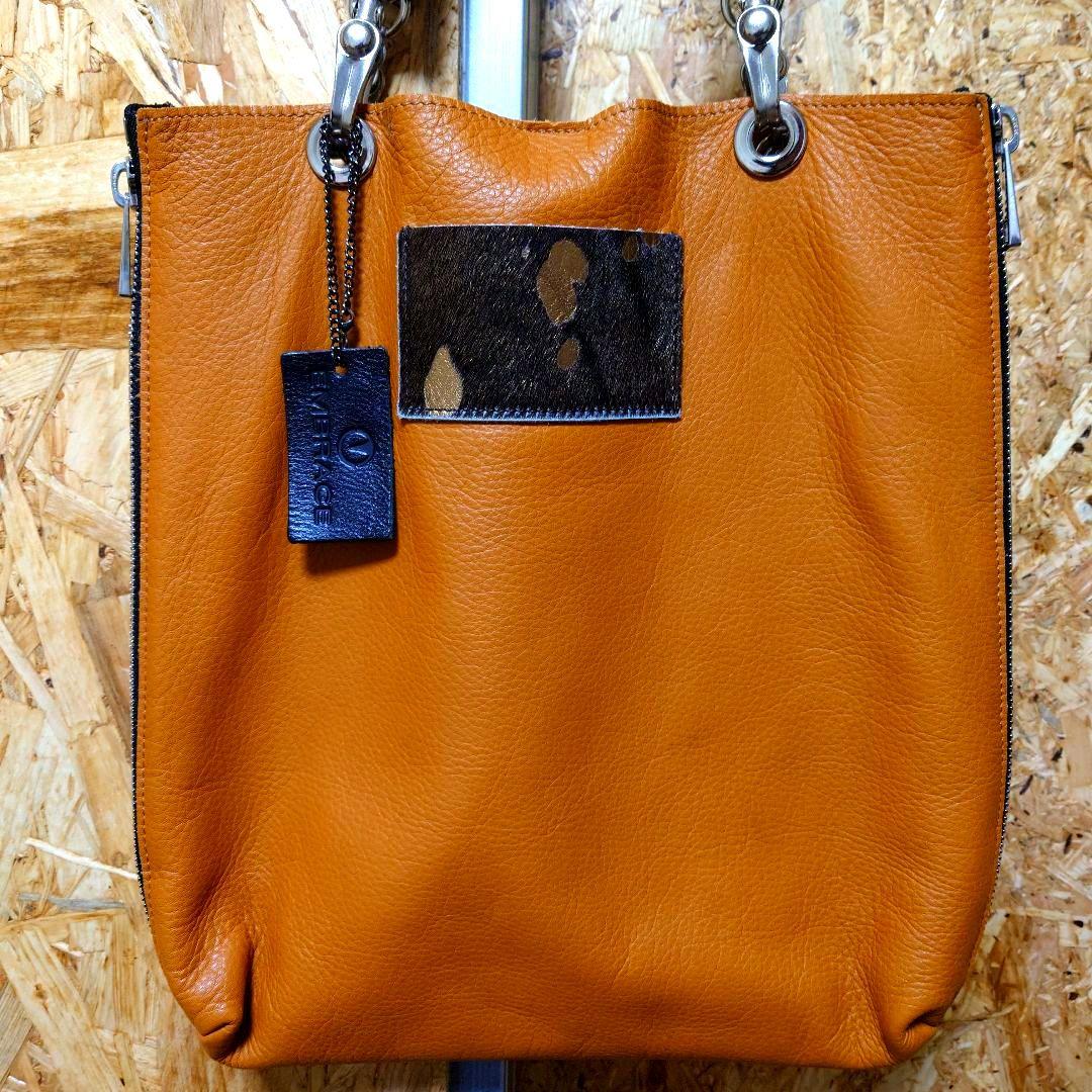 EMBRACE　エンブレイス 手刺繍 シリーズ レザー トートバッグ　猫