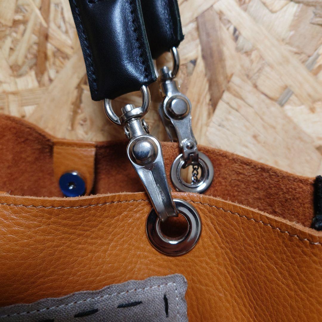 EMBRACE　エンブレイス 手刺繍 シリーズ レザー トートバッグ　猫