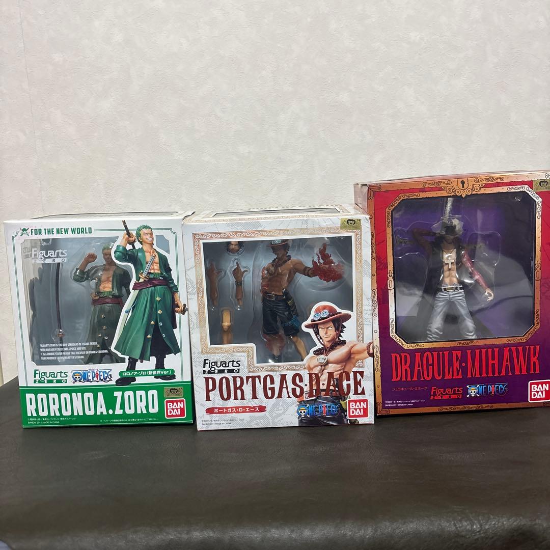 ワンピース　Figuarts ZERO ゾロ、エース、ミホーク