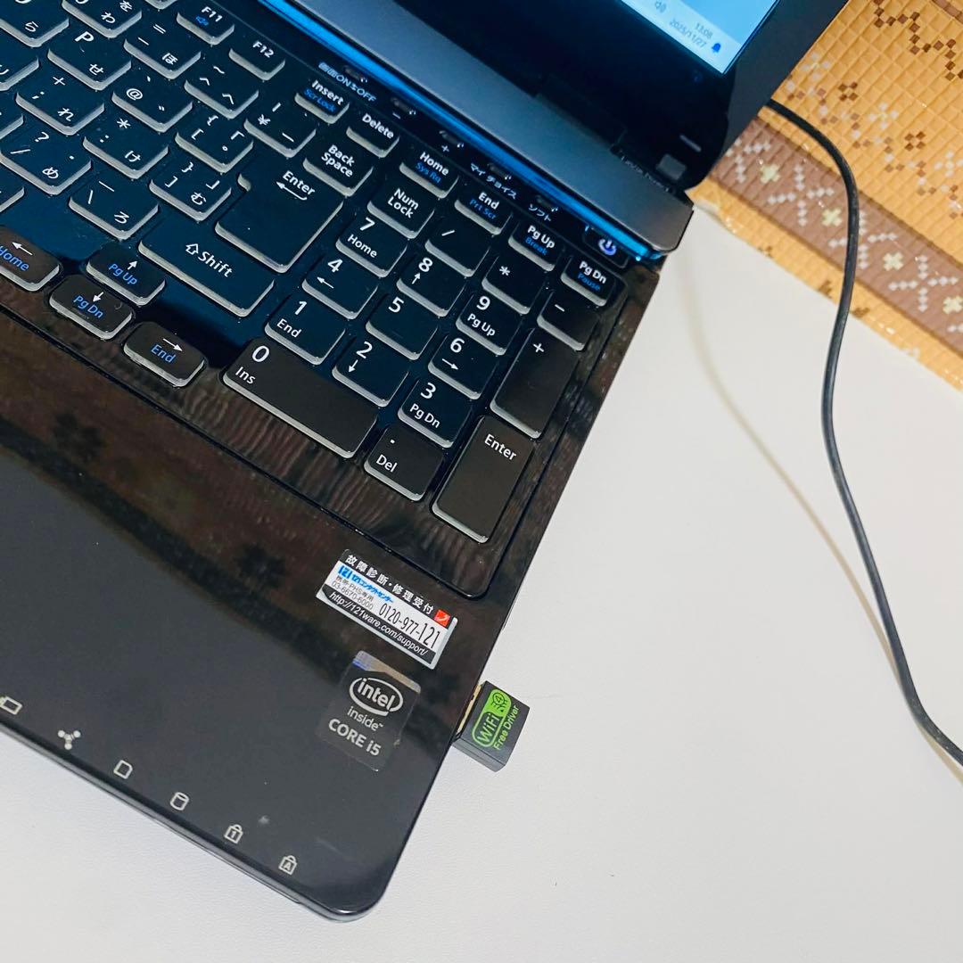 Y956 NECノートパソコン i5メモリ8G高速Windows11オフィス付き