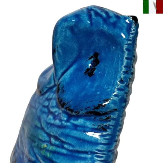 ビトッシ ふくろう 置物 リミニブルー インテリア オブジェ イタリア