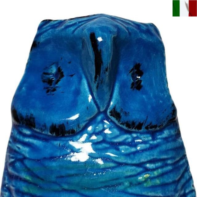 ビトッシ ふくろう 置物 リミニブルー インテリア オブジェ イタリア