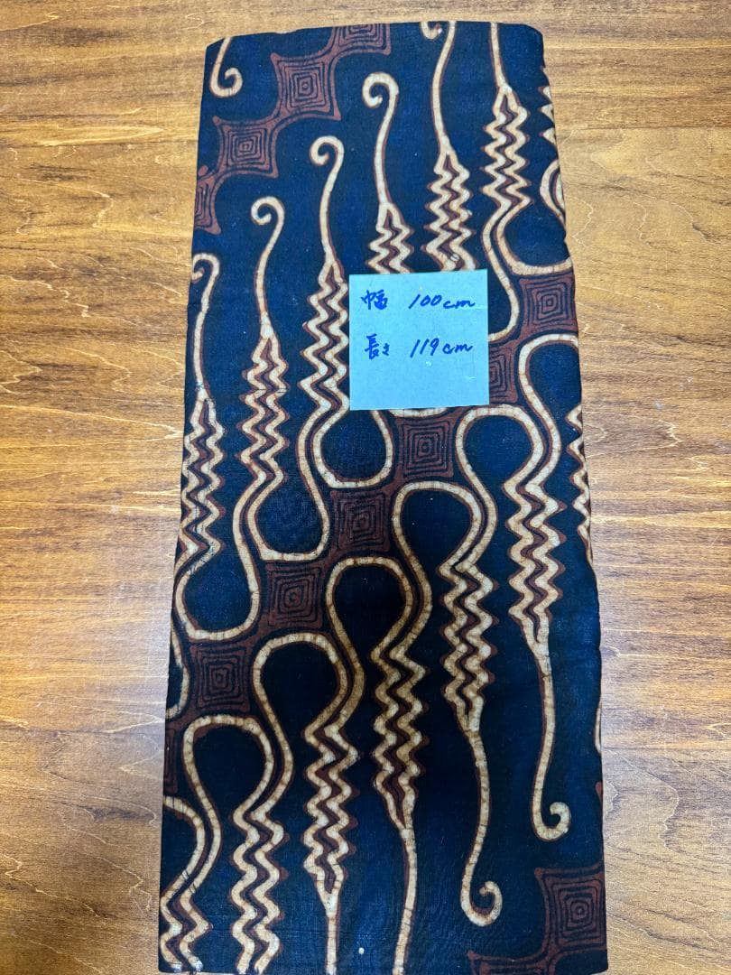 バリ島ヴィンテージバティック、手染め ベッドカバー 幅100cm、長さ119cm