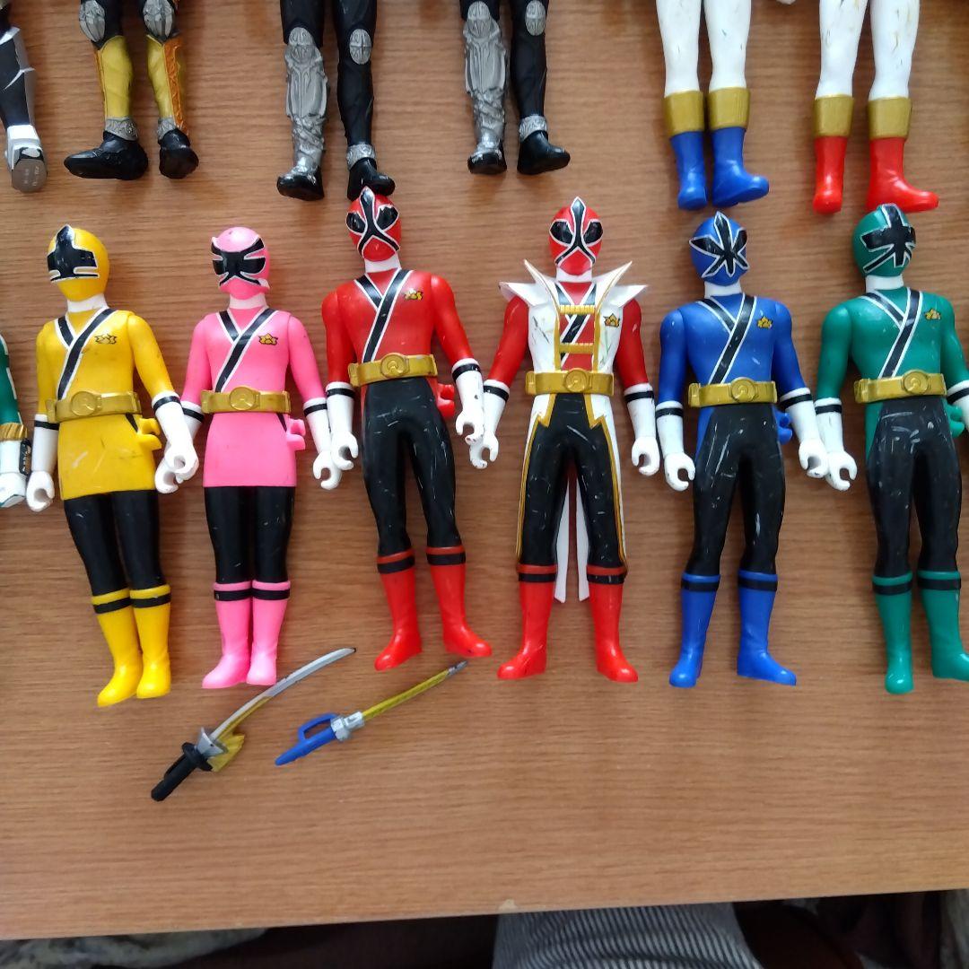 戦隊ヒーロー フィギュアセット　ソフビ