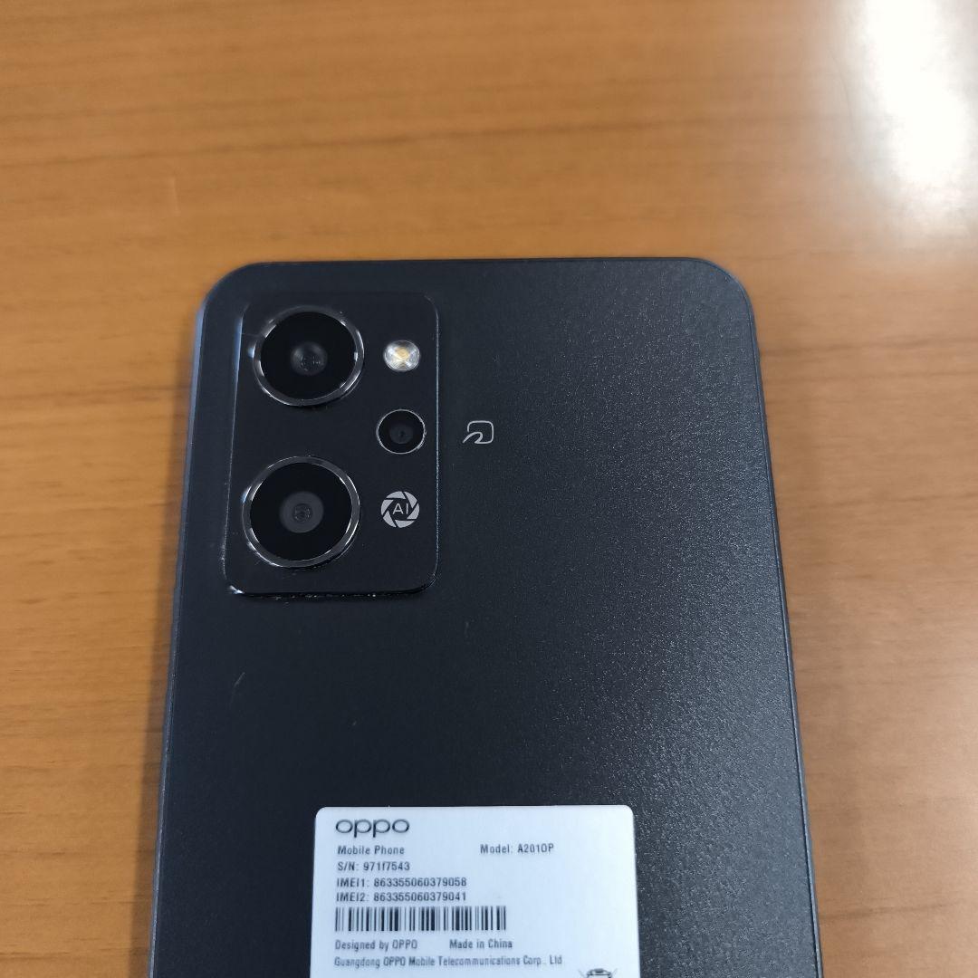 【美品】OPPO Reno7 A ブラック 本体