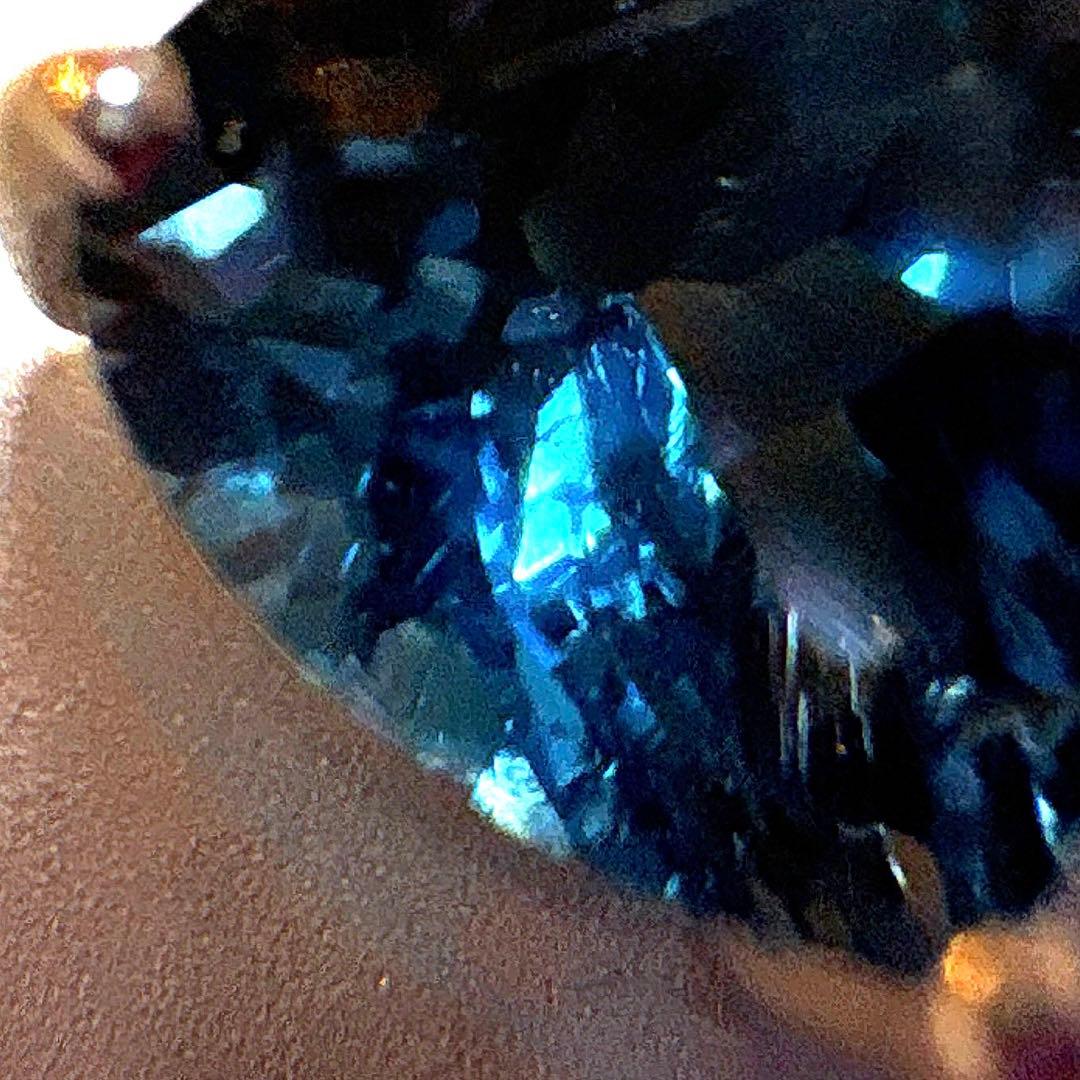 宝石質　ロンドンブルートパーズ　ハートペンダント