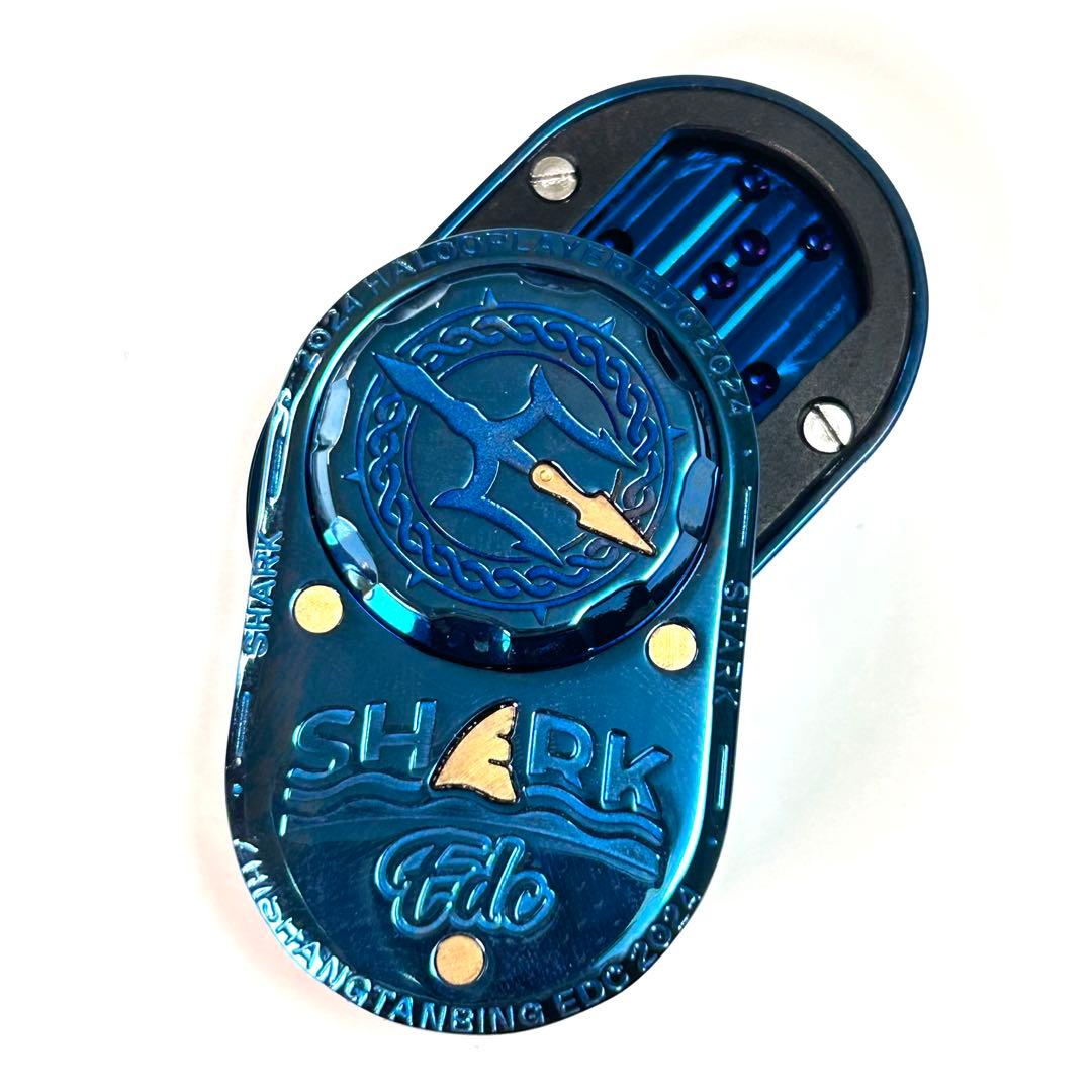 新品未使用 フィジェットトイ スライダー EDC サメ シャーク ブルー