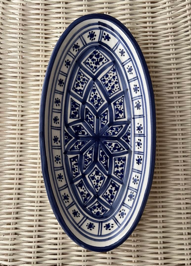 チュニジア 食器 陶器 お皿 2枚セット