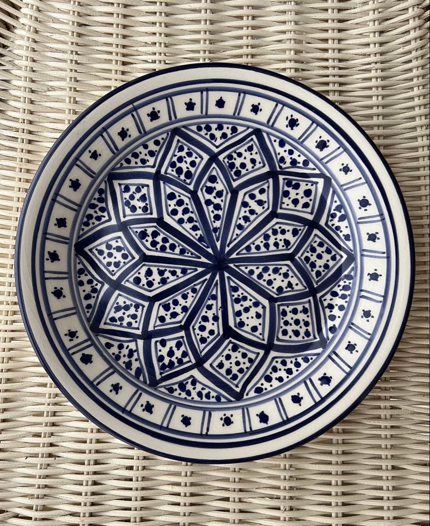 チュニジア 食器 陶器 お皿 2枚セット