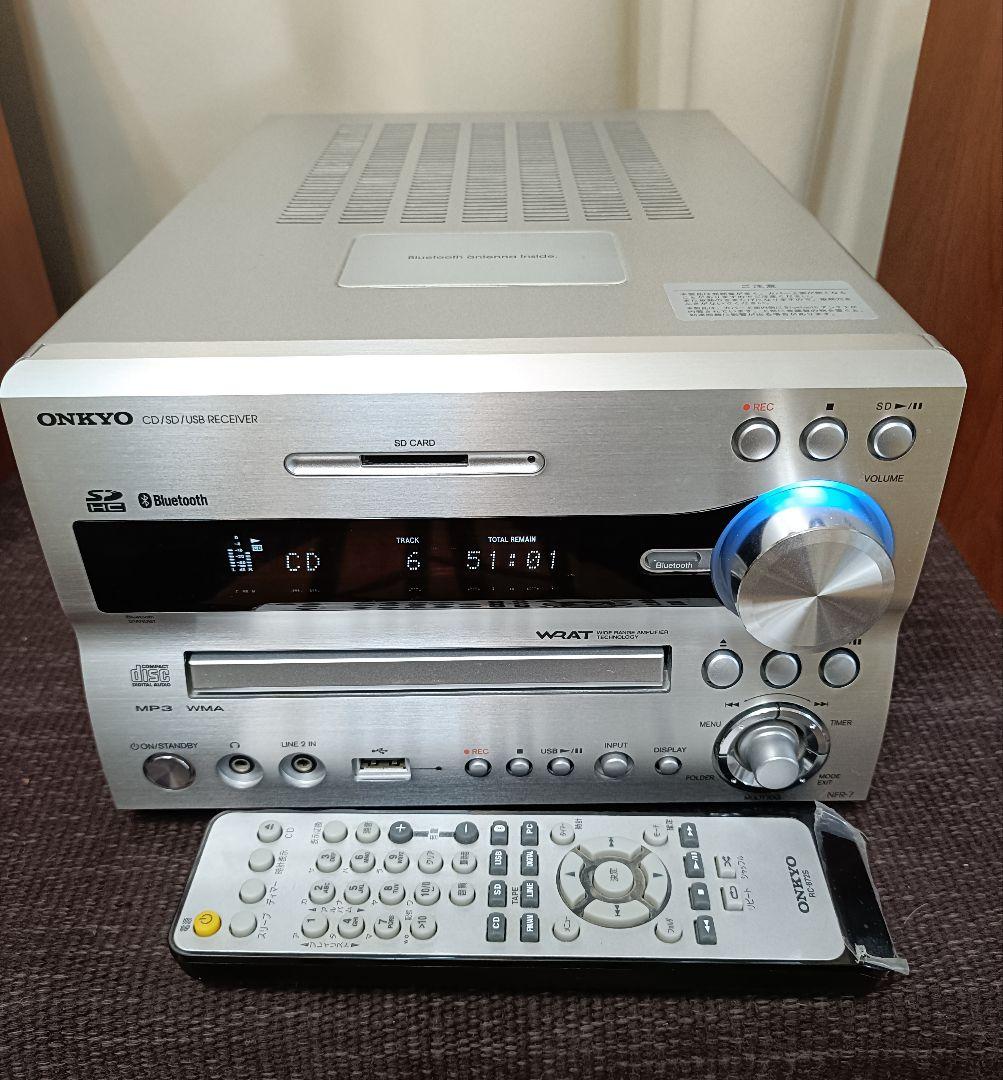 ONKYO NFR-7 CD/SD/USB ブルートゥス レシーバー 付属品一式
