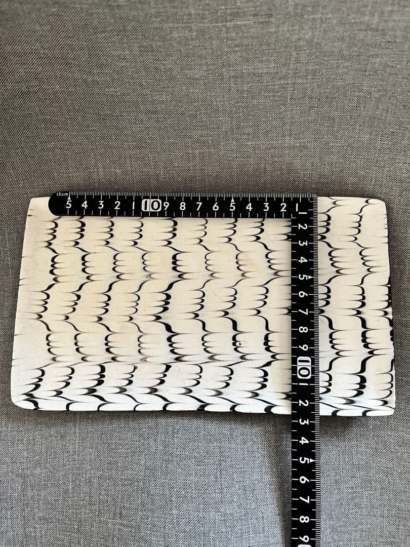 十場天伸さん つくも窯 スリップウェア 平皿 2枚セット