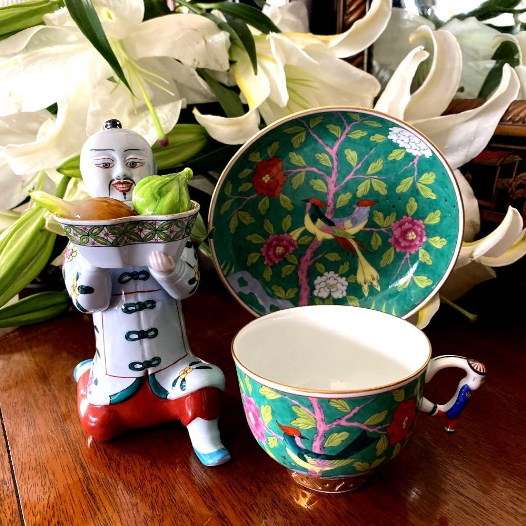 ヘレンドのとても美しいシノワズリマンダリンシリーズのトリオセット