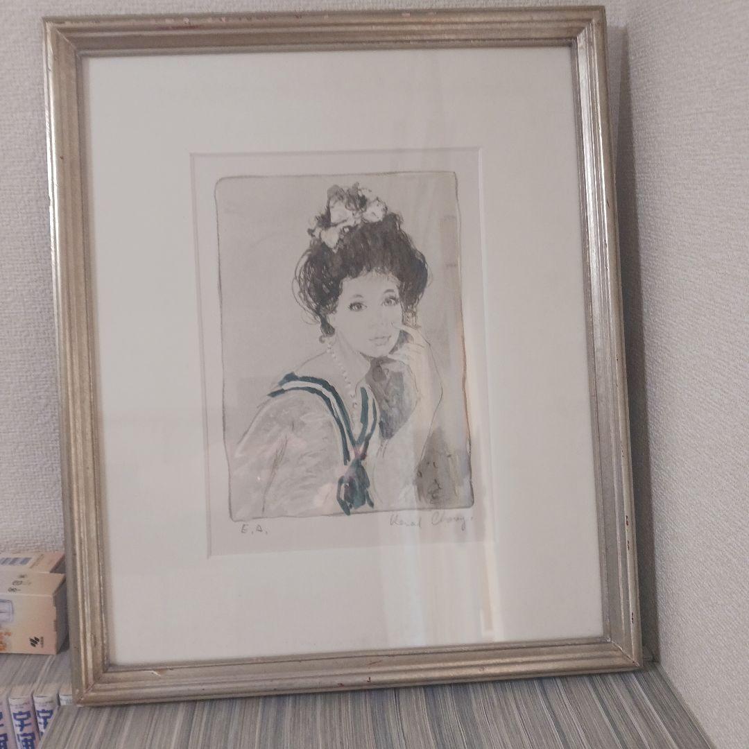 フランス人画家ベルナール・シャロワ（Bernard Charoy）の少女の絵画