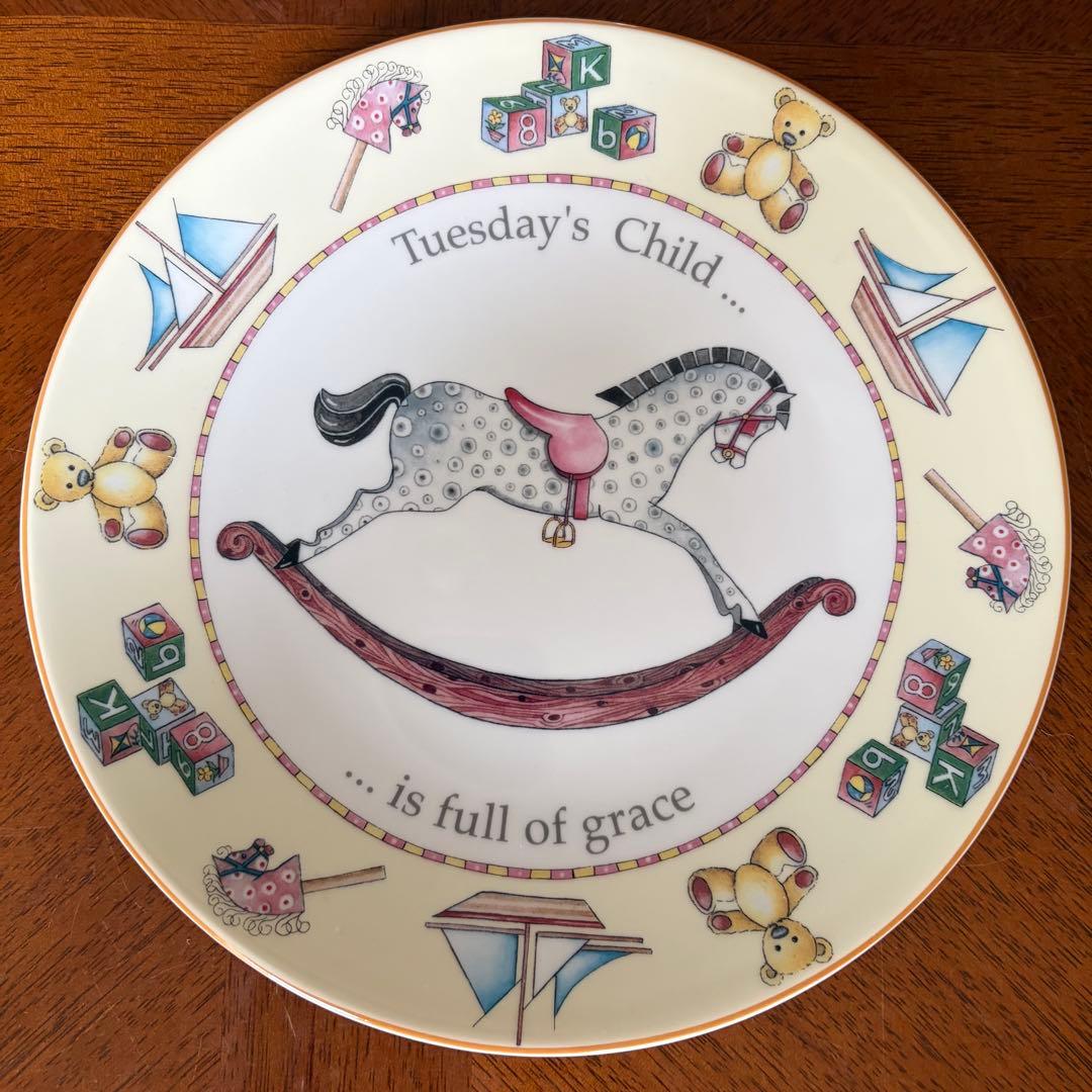 【レア美品】ロイヤルウースター★DAY OF THE WEEK★火曜日のプレート