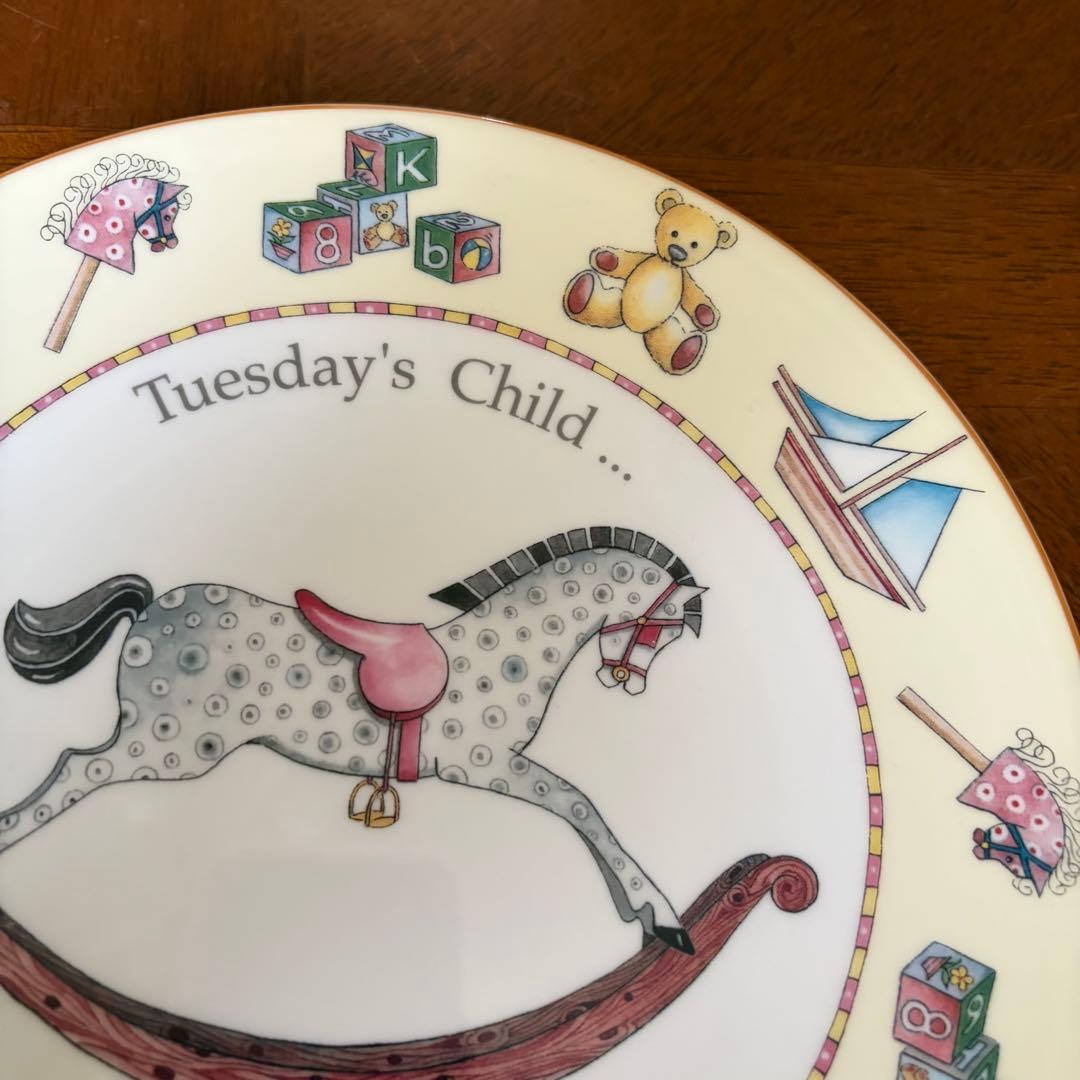 【レア美品】ロイヤルウースター★DAY OF THE WEEK★火曜日のプレート