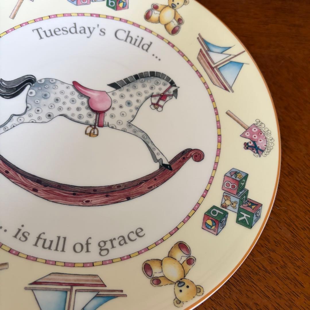 【レア美品】ロイヤルウースター★DAY OF THE WEEK★火曜日のプレート