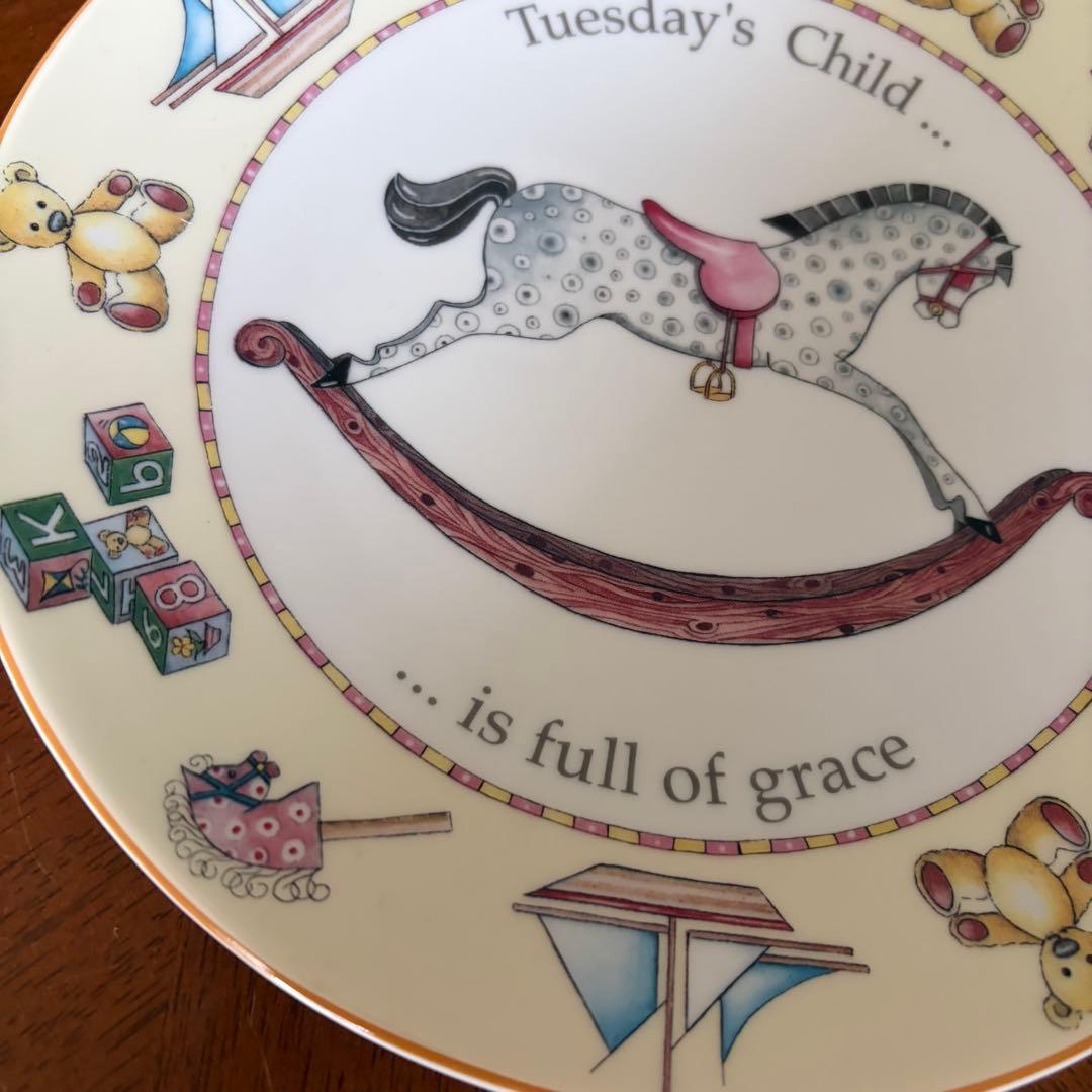 【レア美品】ロイヤルウースター★DAY OF THE WEEK★火曜日のプレート