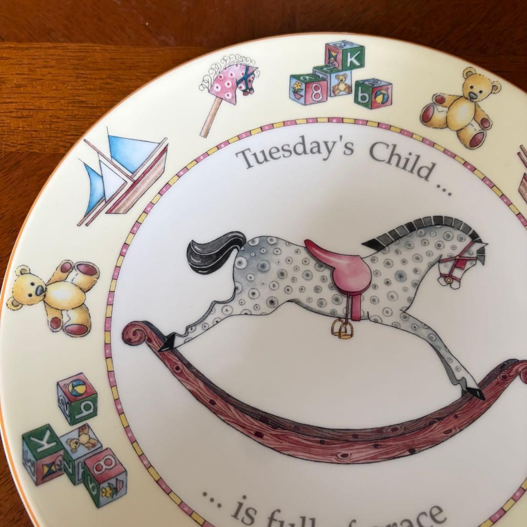 【レア美品】ロイヤルウースター★DAY OF THE WEEK★火曜日のプレート