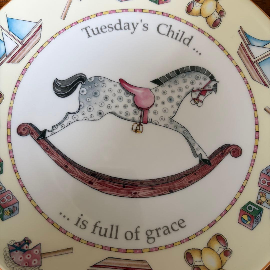 【レア美品】ロイヤルウースター★DAY OF THE WEEK★火曜日のプレート