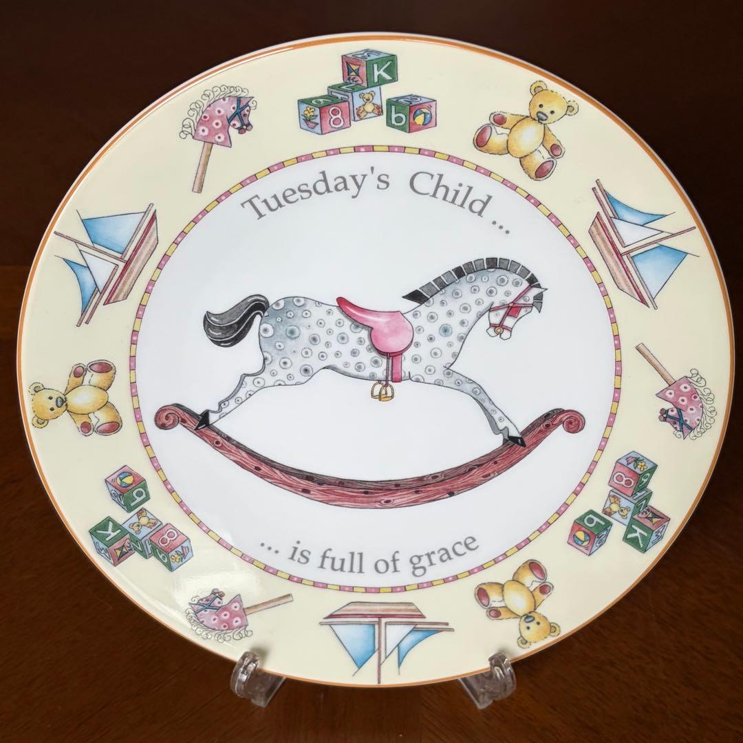 【レア美品】ロイヤルウースター★DAY OF THE WEEK★火曜日のプレート