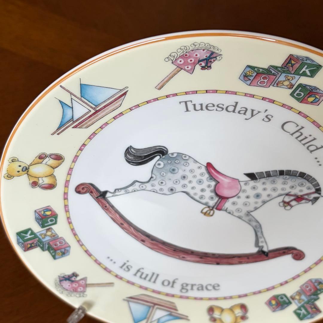 【レア美品】ロイヤルウースター★DAY OF THE WEEK★火曜日のプレート