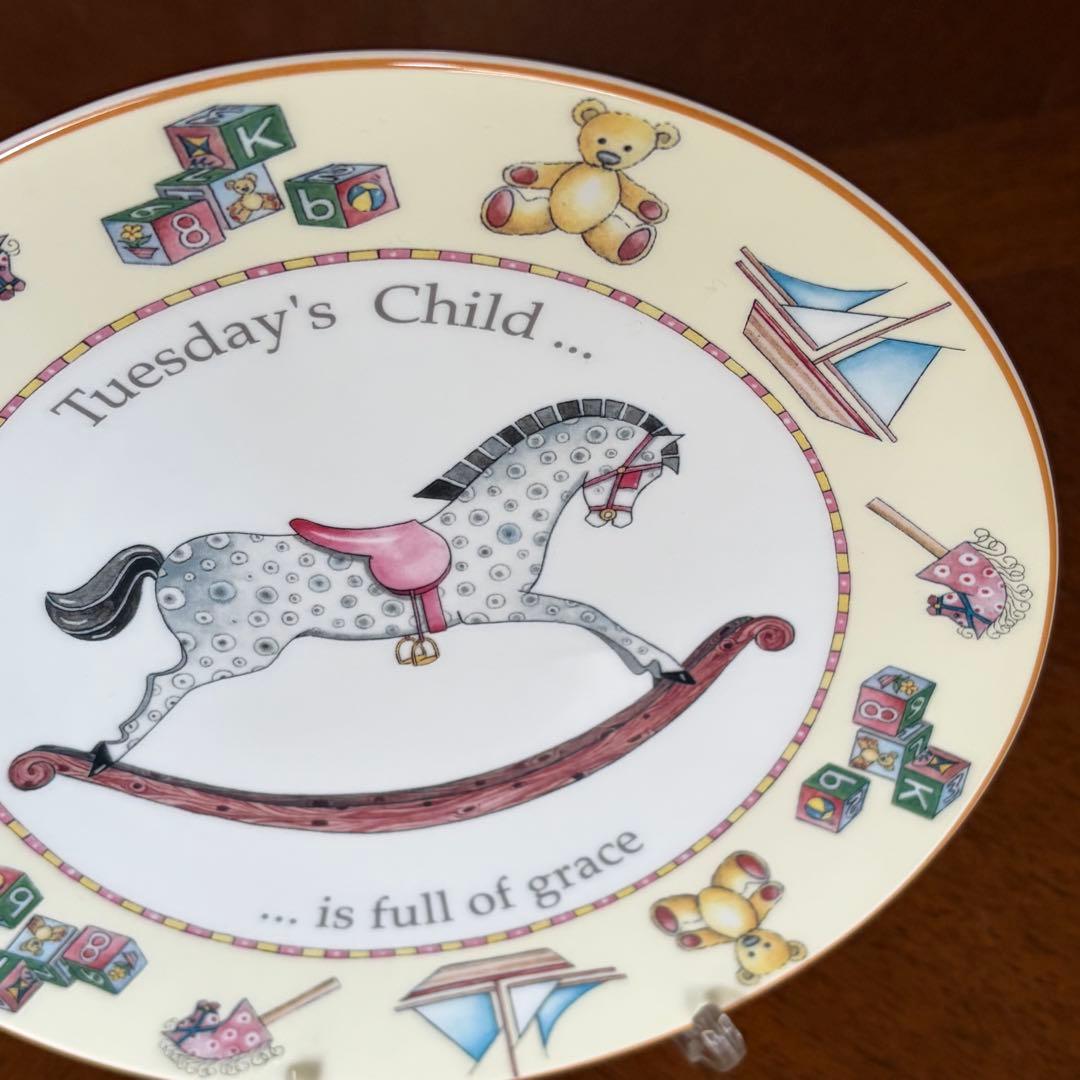 【レア美品】ロイヤルウースター★DAY OF THE WEEK★火曜日のプレート