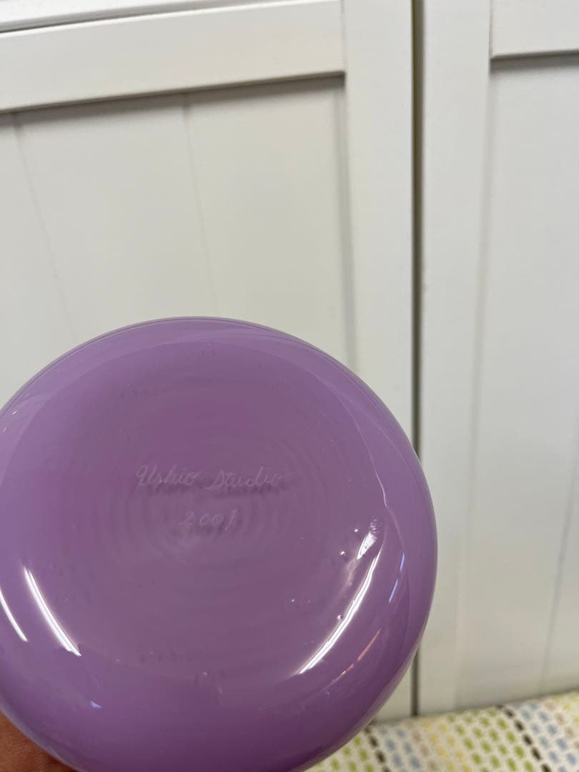 潮工房　ガラス工芸　作家　フラワーベース　花瓶