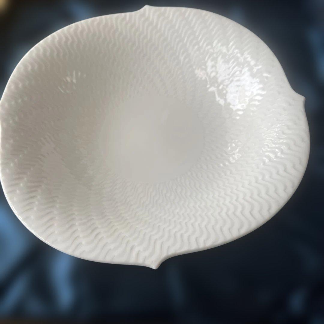 Meissen 波模様 ホワイトボウル