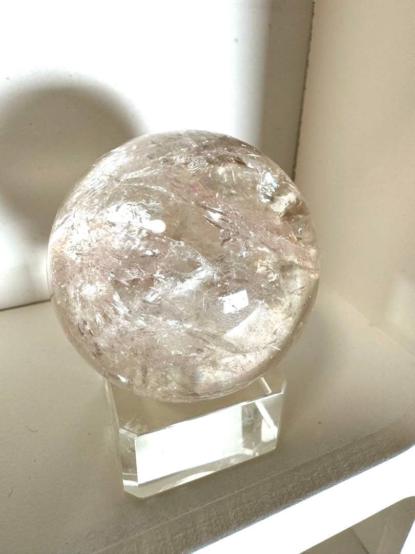 流通名　ピンクアゼツライト　スフィア　ピンククォーツ　ピンクファイヤークォーツ3
