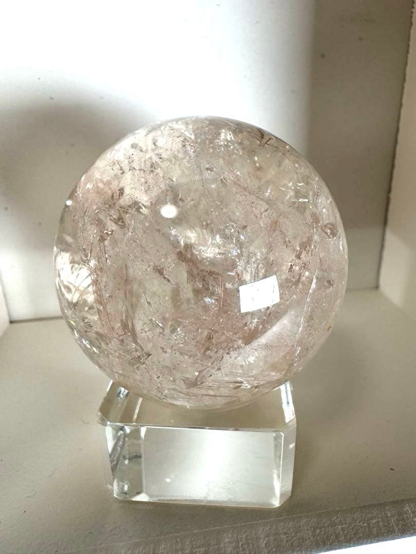 流通名　ピンクアゼツライト　スフィア　ピンククォーツ　ピンクファイヤークォーツ3