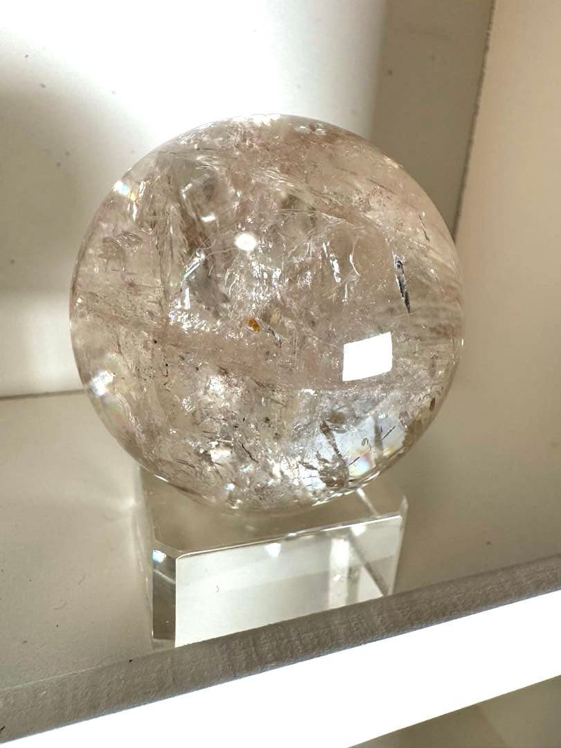 流通名　ピンクアゼツライト　スフィア　ピンククォーツ　ピンクファイヤークォーツ3