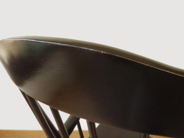 木製　ロッキングチェアー（黒色系）　再塗装済　ＵＳＥＤ
