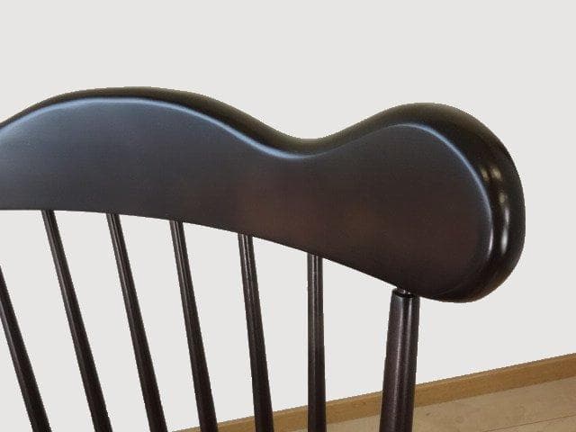 木製　ロッキングチェアー（黒色系）　再塗装済　ＵＳＥＤ